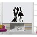 Opprxg Moda Modello Femminile Adesivi murali Negozio di Abbigliamento vetrina Centro Commerciale Pittura Decorativa casa Carta da Parati 42x52 cm