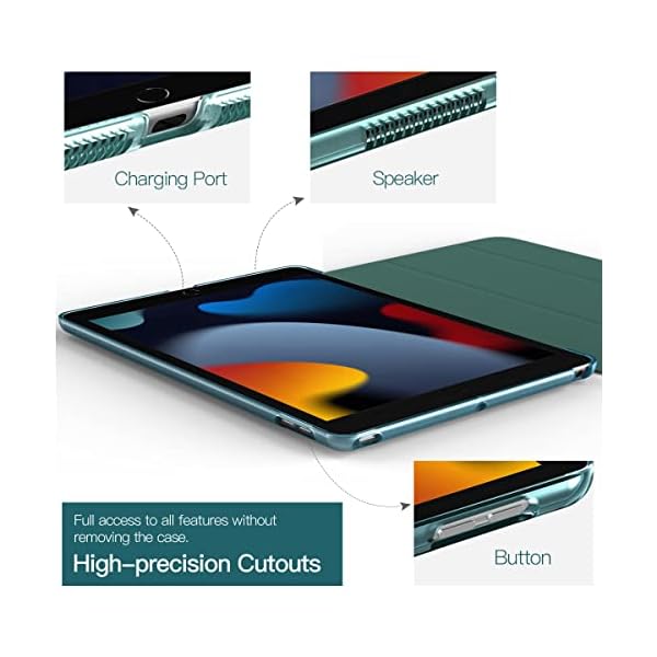 TiMOVO Hülle für iPad 9. Generation 2021/iPad 8. Generation 2020/iPad 7. Generation 2019, Ultra Dünn Durchscheinend… – Bild 10