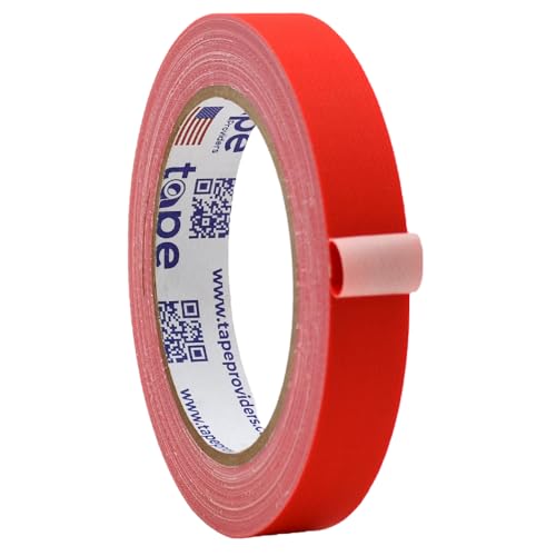 Image of WOD GTC12 Gaffer Tape, Red Low Gloss Finish Film, 3 /4 inch x 60 ft. (Pack of 64) Residue Free, Non Reflective Cloth Fabric, Secure Cords, Water Resistant, Photography, Filming Backdrop