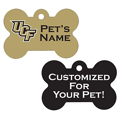 uDesignUSA NCAA Double Sided Pet Id Dog Tag Personalized with 4 Lines of Text (UCF)