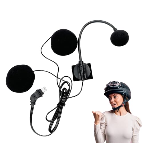 Auriculares de moto genéricos para micrófono e intercomunicador integrados, kit impermeable antiruidos para bicicleta y senderismo. con accesorios de 10 pines