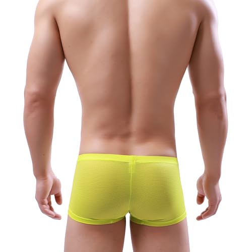 Men's Bluge Boxer Briefs U-Hance Underwear Breathable Pouch Underpanties for Men4