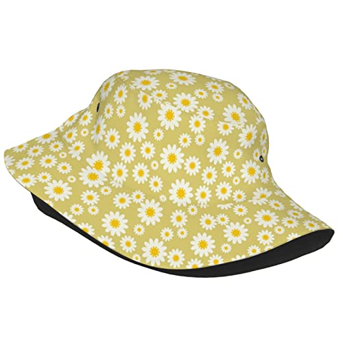 Daisy Flower Bucket Sun Hat For Men Women Summer Beach Packable Fisherman Cap #TOP1