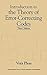 Introduction to the Theory of Error-Correcting Codes (Wiley Series in Discrete Mathematics and Optimization)