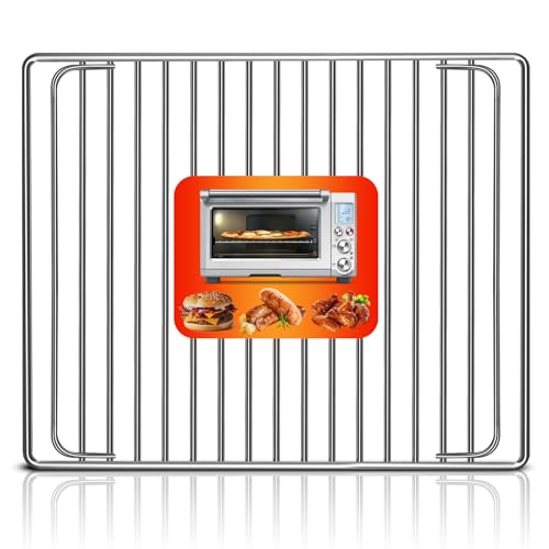 GWY Smart Oven Rack for Breville Air Fryer Countertop Oven BOV845BSS, 14''×11.6'' Stainless Steel Air Fryer Accessories Replacement Parts Roasting Steamer Grill Racks Baking Tray，Dishwasher safe by GWY - Used condition - US$12.07