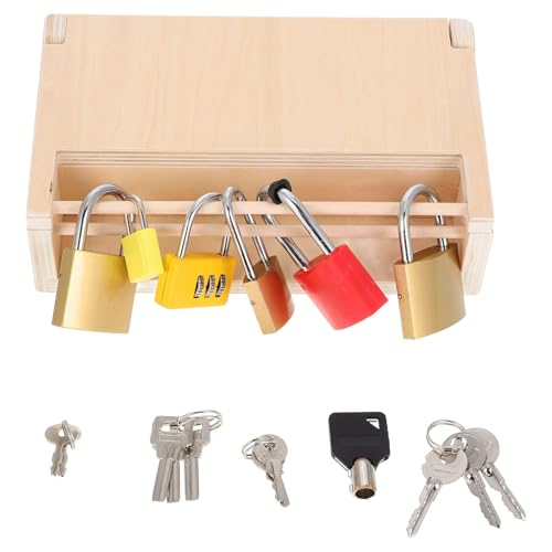 Jouet Montessori cadenas et clé en bois Gatuida pour la motricité fine des enfants dès 3 ans