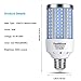 2-Pack 200W Equivalent LED Corn Light Bulb 3000 Lumen 6500K Cool White Daylight 30W LED Corn Lamp E26/E27 Medium Base for Indoor Outdoor Warehouse Garage Basement Backyard Factory Barn and Many Areas