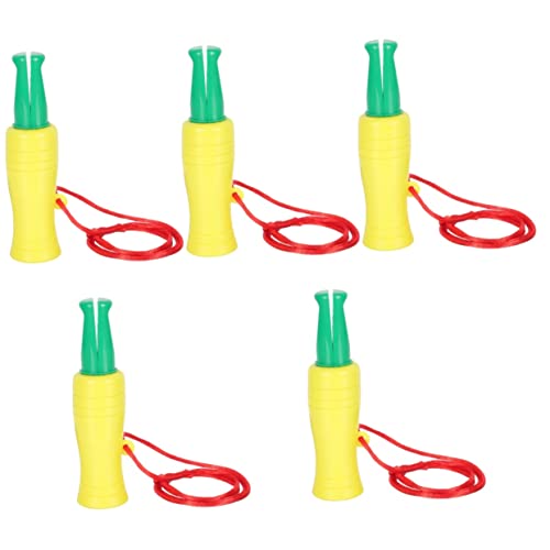 HANABASS 5Pcs Appel Sonnant Voix Appels d'oiseaux Imitation Oie Sauvage Son avec Faisan Appelant Colvert Fort Poulet Barbecue Sifflet Imiter La Chasse en Plein Air en Plastique Simulé