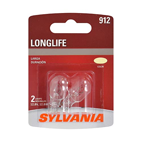 SYLVANIA - 912 Long Life Miniature Bulb, (Contains 2 Bulbs)