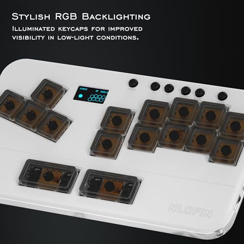 Clavier d'arcade blanc 16 touches : la manette sans levier pour progresser - 5