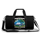 Coat of Arms of Liberia Fashion Gym Bag Lightweight Duffel Bags Luggage Handbags for Sports Travel