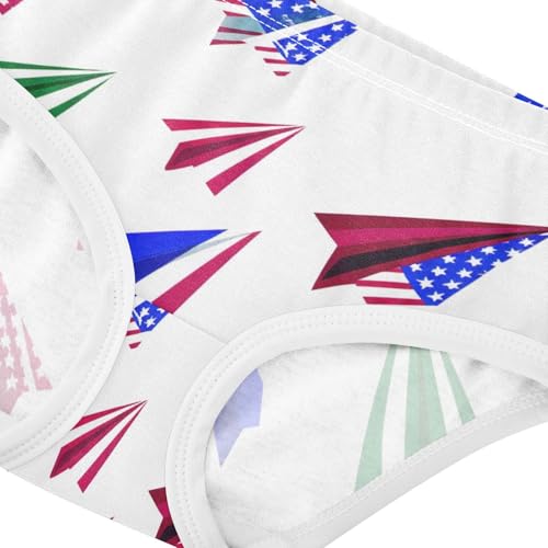 Cute Plane Red White Blue Girls Underwear Toddlers 2t Cotton Cute Panties Girl Colorful Briefs Undies Kids4