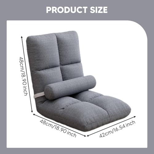 Fauteuil de sol avec dossier réglable pour aménager un petit studio