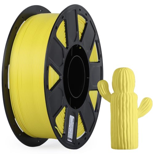 Creality Ender PLA フィラメント 1.75mm ±0.03mm 1KG 3Dプリンター フィラメント PLA 分解性 環境に優しい 高精度 低収縮率 ほとんどの FDM 3Dプリンター用フィラメント Ender シリーズ、CR シリーズ、完成機シリーズ Ender-3 S1、CR-10 Smart Pro、Sermoon V1 Pro イェロー