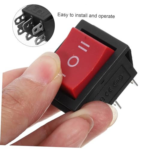 GARVALON 5 Peças Interruptor Rocker Marinho Interruptor De Alternância De Alternância Interruptor De