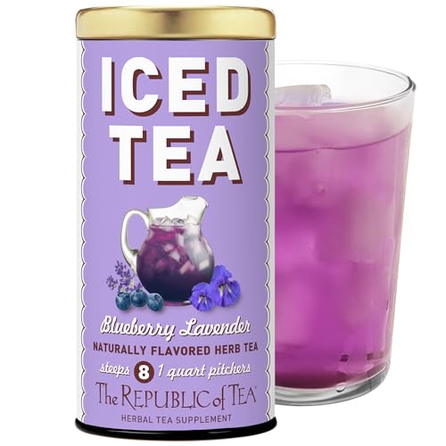 The Republic of Tea Beautifying Botanicals® Beauty Blueberry Lavender Herbal Iced Tea Bags (8 count)