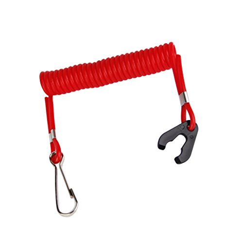 Magideal Barco De Motor Fuera De Borda De Seguridad Matan A Cambiar Tecla Roja De Encendido Cordon