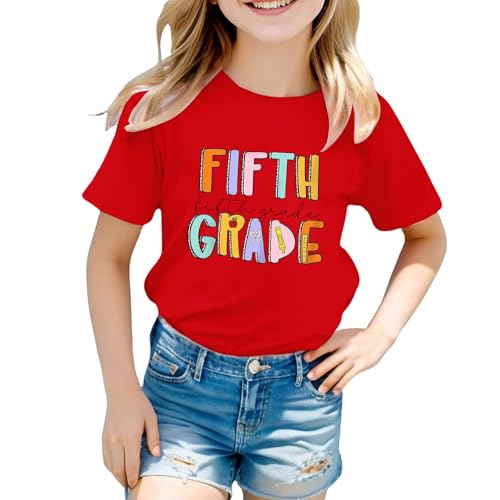 Teen Boys 1st Day of Kindergarten Shirt Back to School Outfits for Girls Kids Cotton Cute Graphic School Days Summer Clothes4