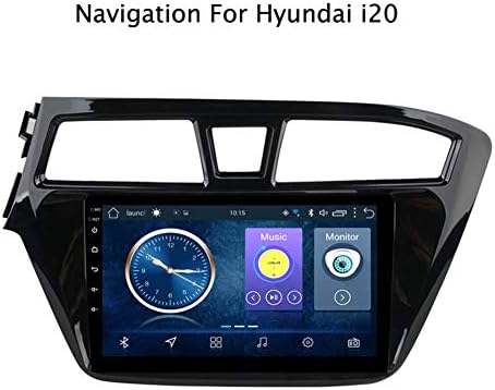 Foof Android Car Navigation Stereo with 10 Inches Touch Screen for Hyundai i20 2015-2018 Car Entertainment Multimedia Radio,WiFi/BT Tethering Internet,Support 64G SD &More