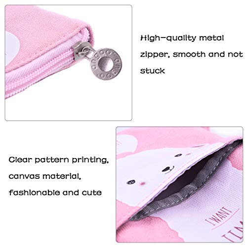 Isuperb Cartoon Telescopic Stand Up Pencil Case Pen Bag Cute Animal Office Student Stationery Bag Cosmetic Organizer Pouch (White Sheep) #TOP2