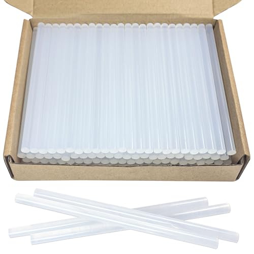 FZGUSYAF Heißklebersticks 150 x 7 mm Transparent Klebstoff 100 Stück für 7mm Heißklebepistole