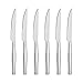 icxox Couteau à Steak, Lot de 6 Pièces, 23,5 cm, Acier INOX Martensitique (Argent)