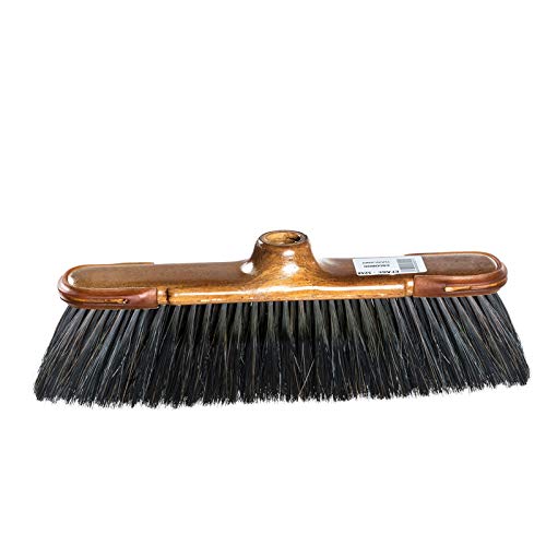 Escobón Danubio Pelo-Mezcla Con Cantoneras Salva-Muebles. Cerdas Ultra Suaves Y Rosca Universal 22 Mm.