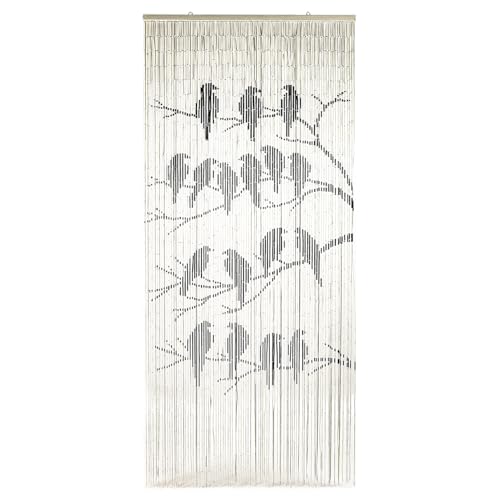TACHILC Birds Beaded Curtain for Doorway - Handmade Door Beads