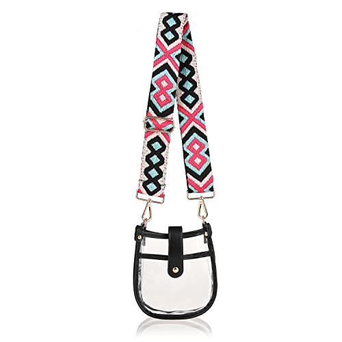 Clear Crossbody Purse Bag For Women Stadium Approved Bag With Guitar Strap For Concert Sports Events #TOP4