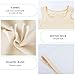 LODAY Women Transgender Tomboy FTM Elastic Chest Binder Bra Pullover Tank Top (Medium, Beige)