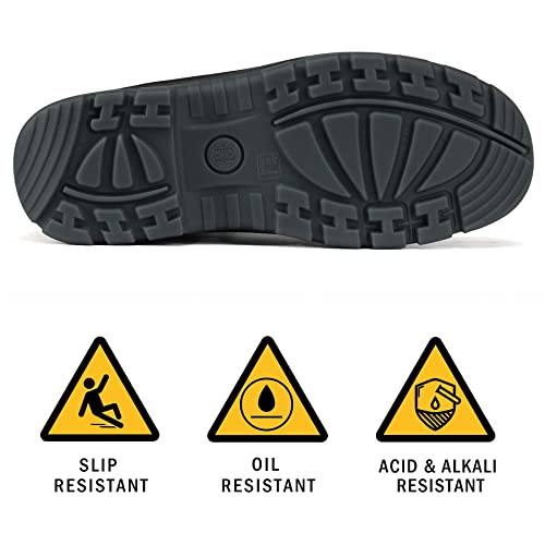 Work Boots for Men, 6" Soft Toe Water Resistant Non-slip Anti-puncture Lightweight Mens Work Boots, Durable, Breathable4