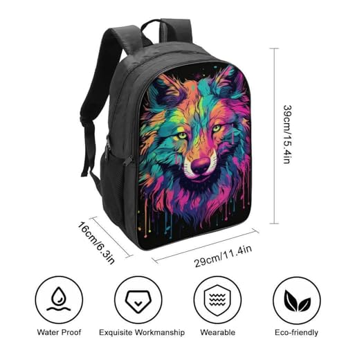 Mochila de lobo para guardería y excursiones preescolares con sujeción pectoral 2