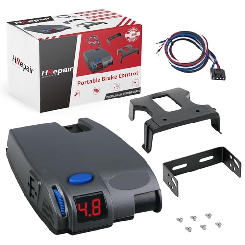 HRepair Universal Trailer Brake Controller for Trailers with 1-3 Axles Compatible with Ford GM Chevy Dodge RAM Toyota Jeep etc. Replacement 90160 Primus IQ Brake Controller
