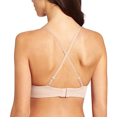 Tobeinstyle Women's Deep Plunge Convertible V Bra - Beige - 36C #TOP2