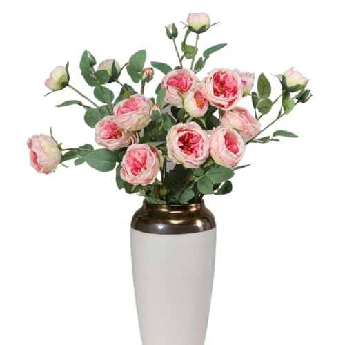 Flor seca simulada europea para decoración de mesa interior miniatura 5