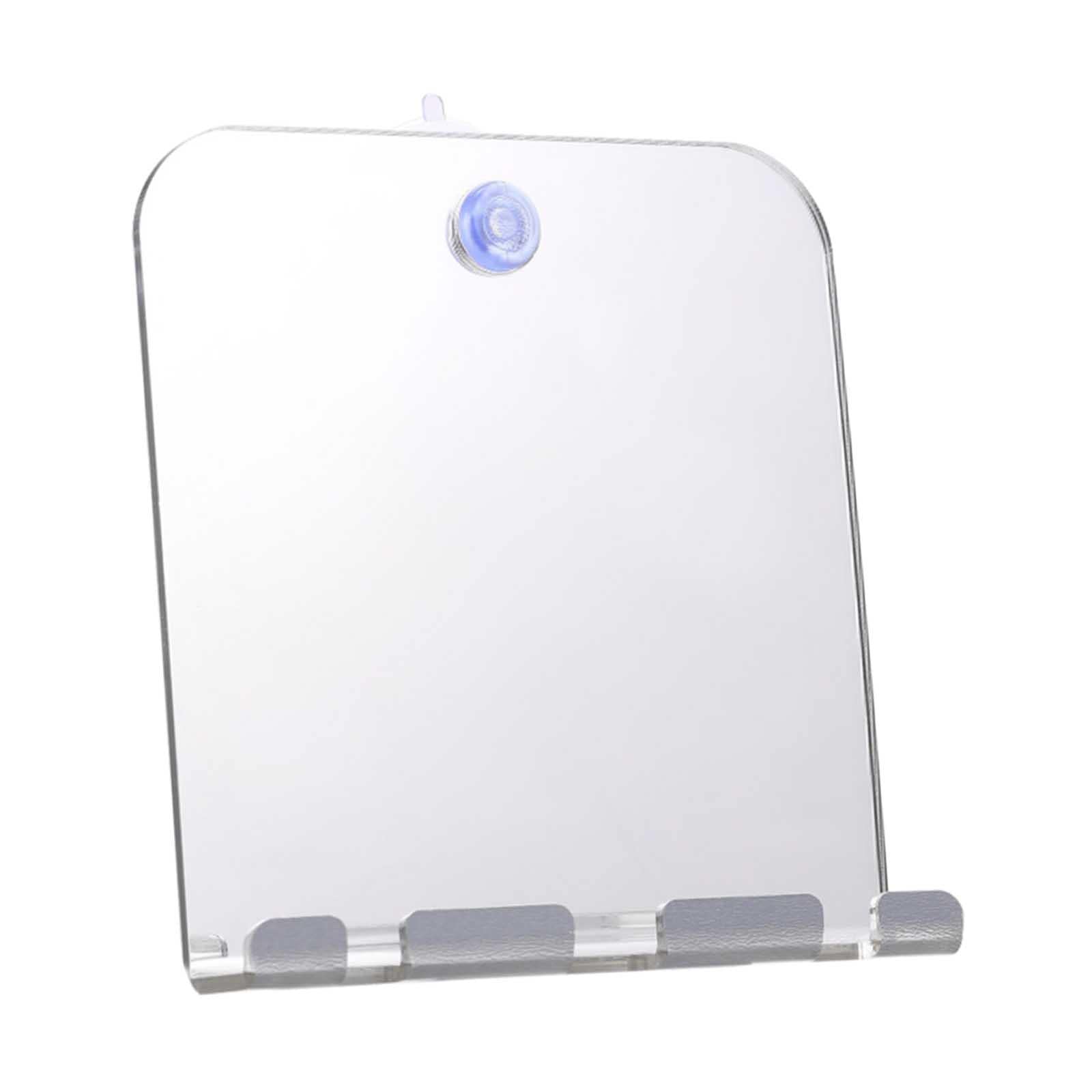 MYADDICTION Portable Shower Mirror Fogless Shaving Shave Mirror Bathroom-image-12