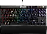 Corsair K65 RGB RAPIDFIRE Compact Mechanical Keyboard (CHERRY MX SPEED RGB, Aircraft-Grade Anodised Brushed Aluminium, 10 Keyless Design, Vibrant Multi-Colour LED Backlighting) QWERTY, Black - Image 1
