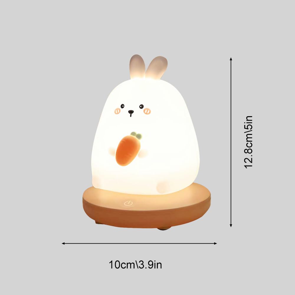 Lampe de Nuit à LED en Forme d'animal - Lampe de Nuit Mignonne pour Chambre d'enfant, Lampe de Table Rechargeable, Lampe de Chevet, Jolie décoration de Chambre, veilleuse pour Chambre à