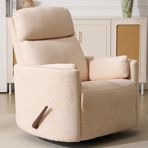 Oversized Swivel Rocker Recliner with Massage and Heat, 26