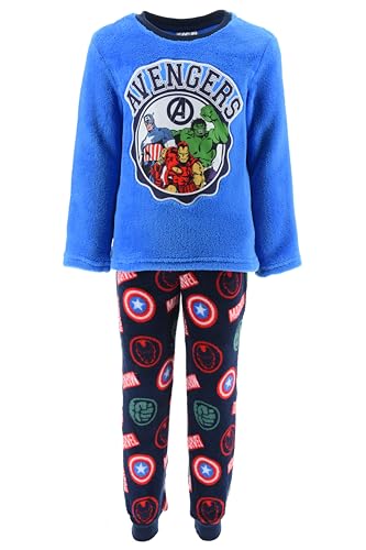 Marvel Avengers Pijamas para Niño, Camiseta y Pantalon Largo