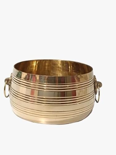IDAHA Brass para kalasa Kerala Traditional Vessel Padi Urli for