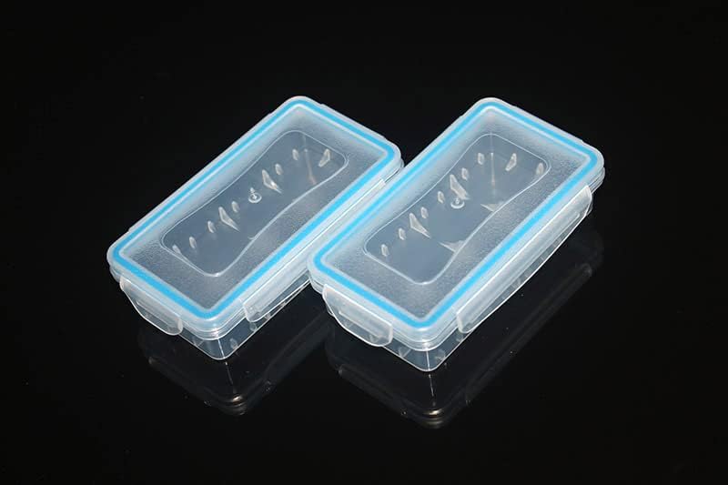 Miniatura 7 de 4 piezas de plástico transparente impermeable para almacenamiento de baterías 18650  baterías 16340  baterías CR123A
