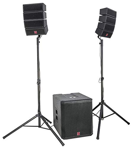 LINE Array HELIOS2.1 Aktiv Lautsprecher Set 18 Subwoofer Set Beschallungsanlage DJ Club Entertainer Party Disco Musik Soundsystem Event