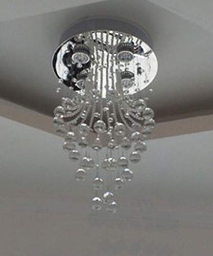 Plafonnier en cristal de chambre LED et lampe suspendue de couloir