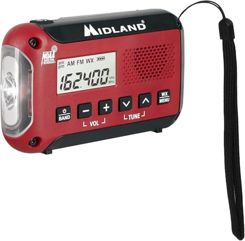 Image of Midland - ER10VP Weather Radio with Flashlight & Emergency Alert - AM /FM Radio - Compact and Easy to Carry - SOS Strobe Signal and Headphone Jack