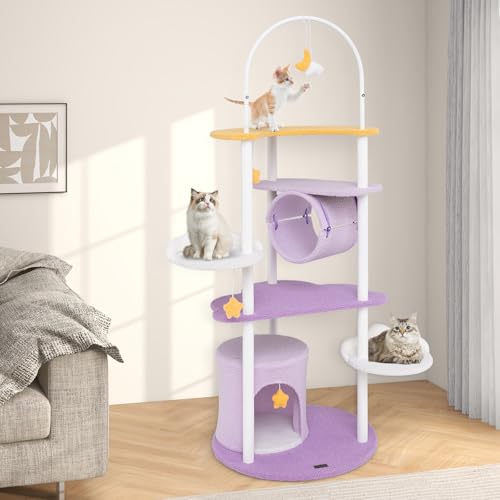 Árbol para Gatos PETSITE 62 pulgadas Fiesta de Luna y Estrellas miniatura 3