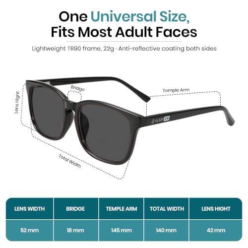 Image of Sleep ZM Blue Light Blocking & Light Sensitivity Glasses - 14 Lens Types for Comfort, Relaxation, Sleep & Relief