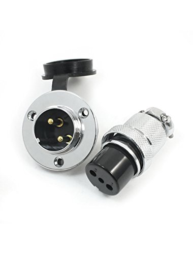 Conector de Aviación Circular Metálico GX25-2 29mm miniatura 2