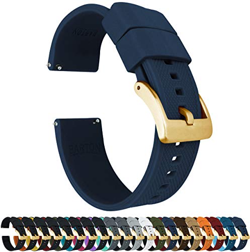 Image of BARTON Elite Silicone Watch Bands - Gold Buckle Quick Release