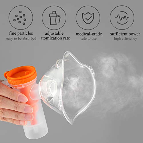 MGLIFMLY Portable Compressor Nebuliser, Home Nebuliser Machine Personal Steam Atomizer for Kids and Adult, Jet Nebuliser Compressor with 1 Set Accessories